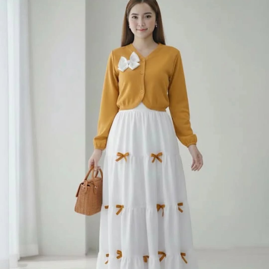 BOW TOP & SKIRT - Libas Lounge