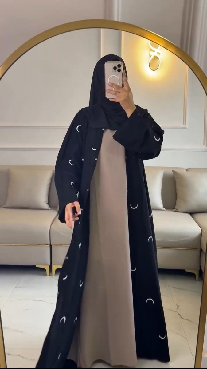 CHAND EMBROIDERY ABAYA WITH STOLLER - Libas Lounge