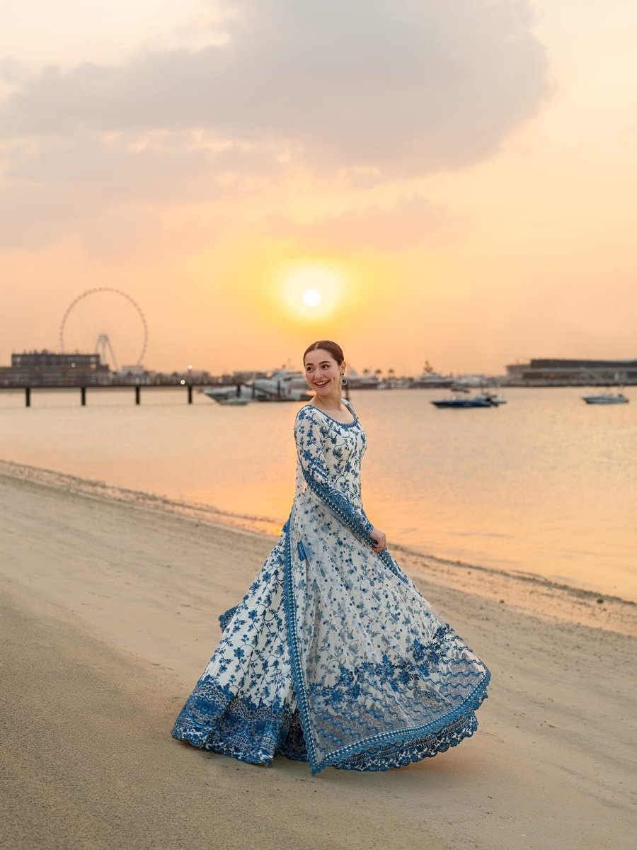 Kainaat Printed 2PC Maxi with Dupatta - Libas Lounge