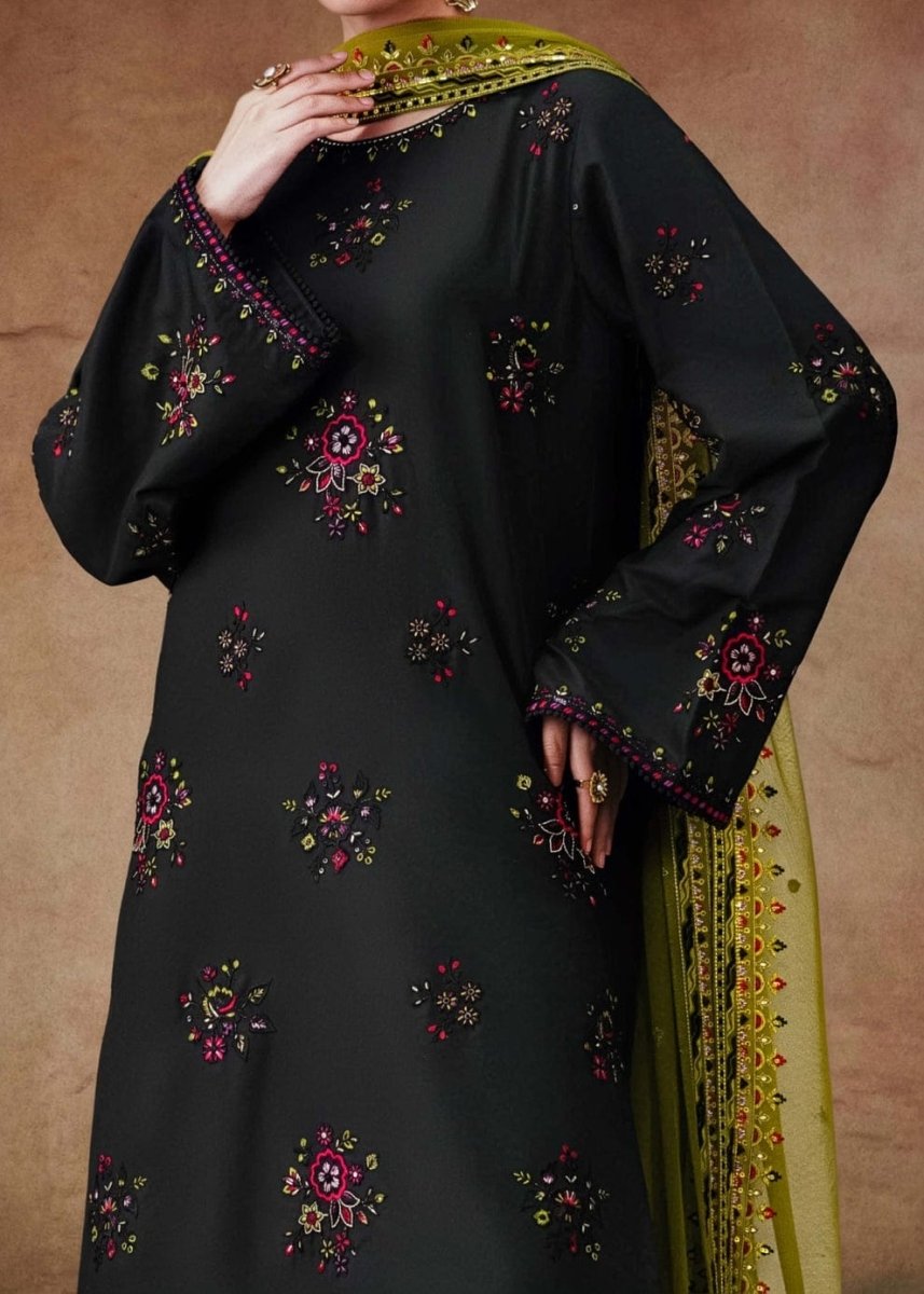 Sehar Premium Embroidered Cotton 3PC Suit - Libas Lounge
