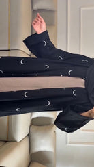 CHAND EMBROIDERY ABAYA WITH STOLLER - Libas Lounge