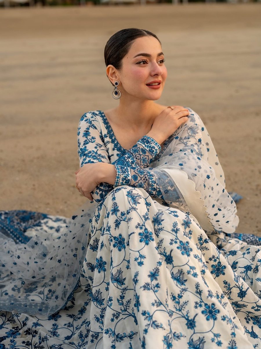 Kainaat Printed 2PC Maxi with Dupatta - Libas Lounge