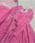 Long Sleeves Maxi With Lace Dupatta 3PCs - Libas Lounge