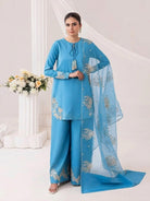 Noor - e - Zari Embroidered 3PC Ensemble - Libas Lounge