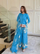 Noor - e - Zari Embroidered 3PC Ensemble - Libas Lounge