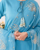 Noor - e - Zari Embroidered 3PC Ensemble - Libas Lounge